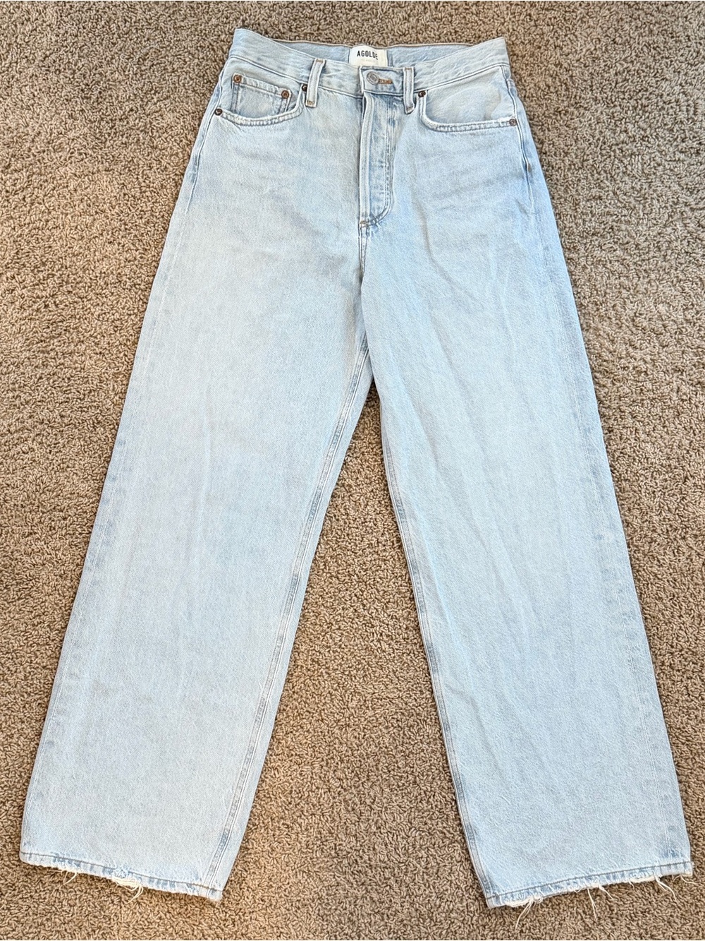 Revolve Agolde Low Slung Baggy Jeans in Fragment - Picture 4 of 13